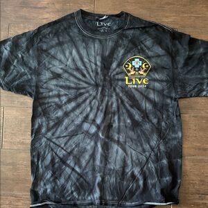 Tour 2024 Black Tie-Dye Men's Shirt